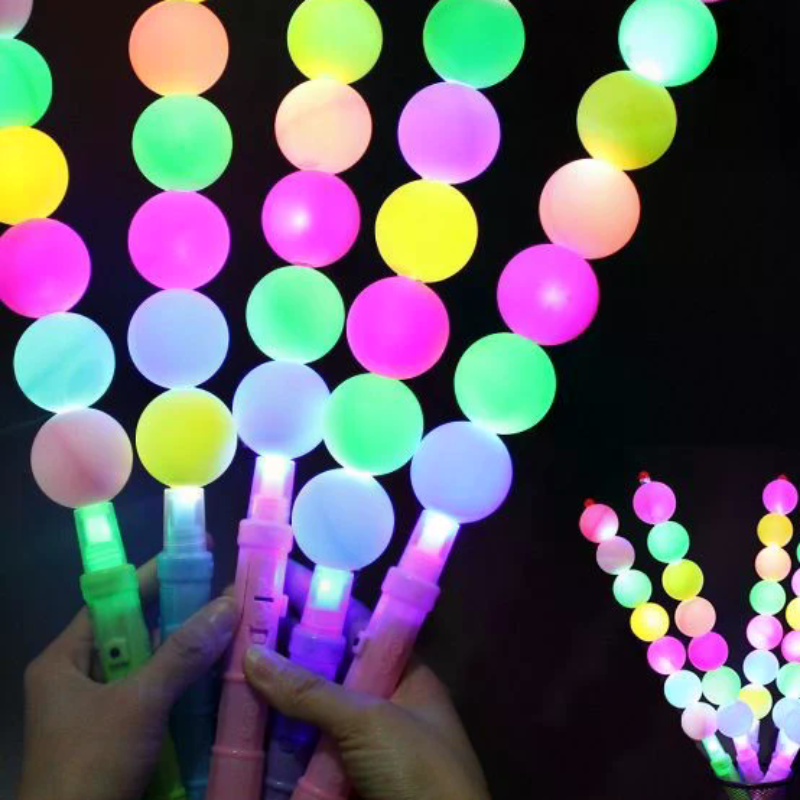Cotton Candy Cone - Colorful LED Glow Sugar Gourd Fluorescent