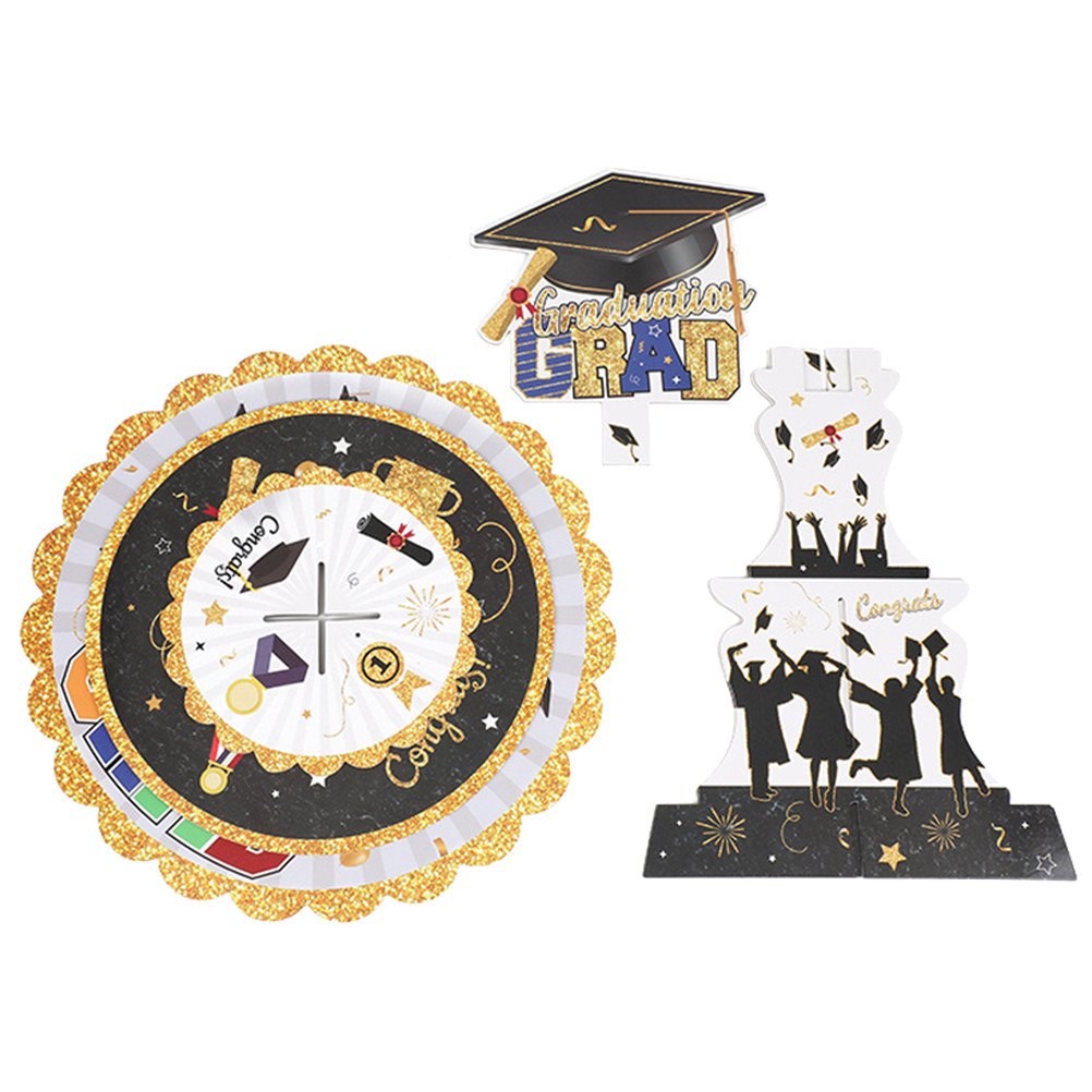 Cupcake Stand Tier - 1Set Paper Cupcake Stand Graduation 3