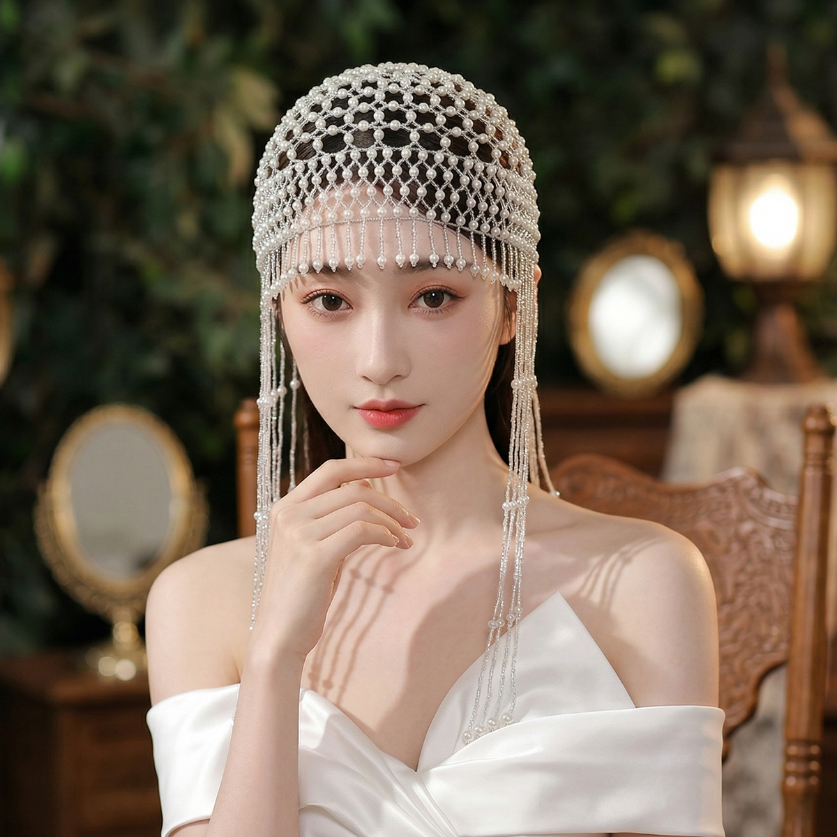Luxury Pearls Beaded Headwrap  - Event Suppliers avis et prix