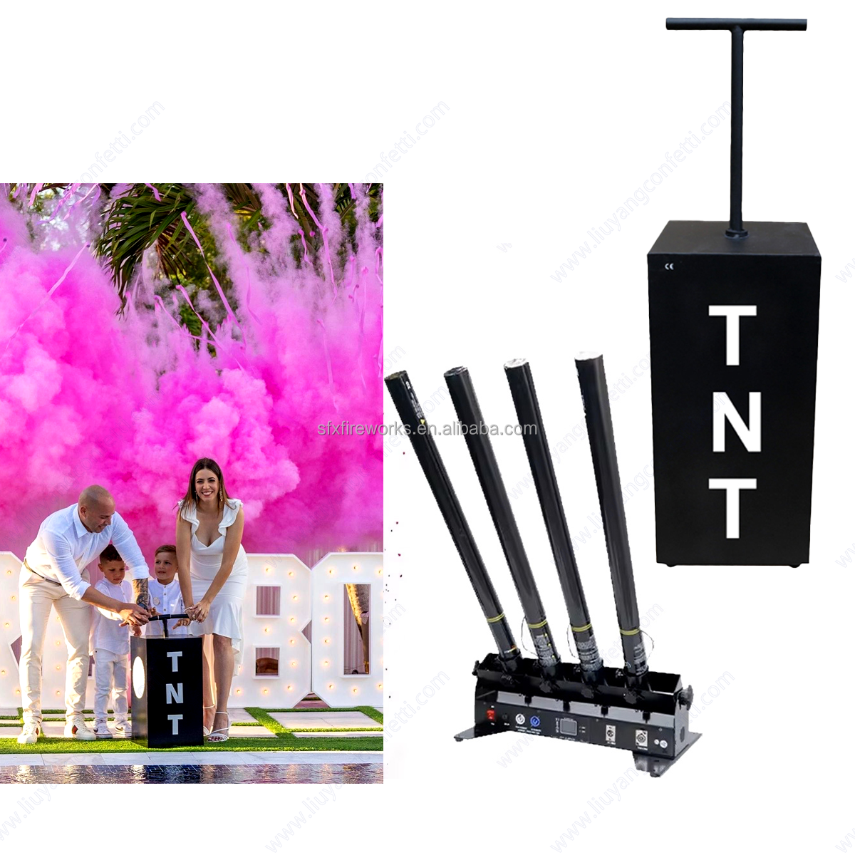 Electric Gender Reveal Smoke B - Confetti Cannon Tube avis et prix