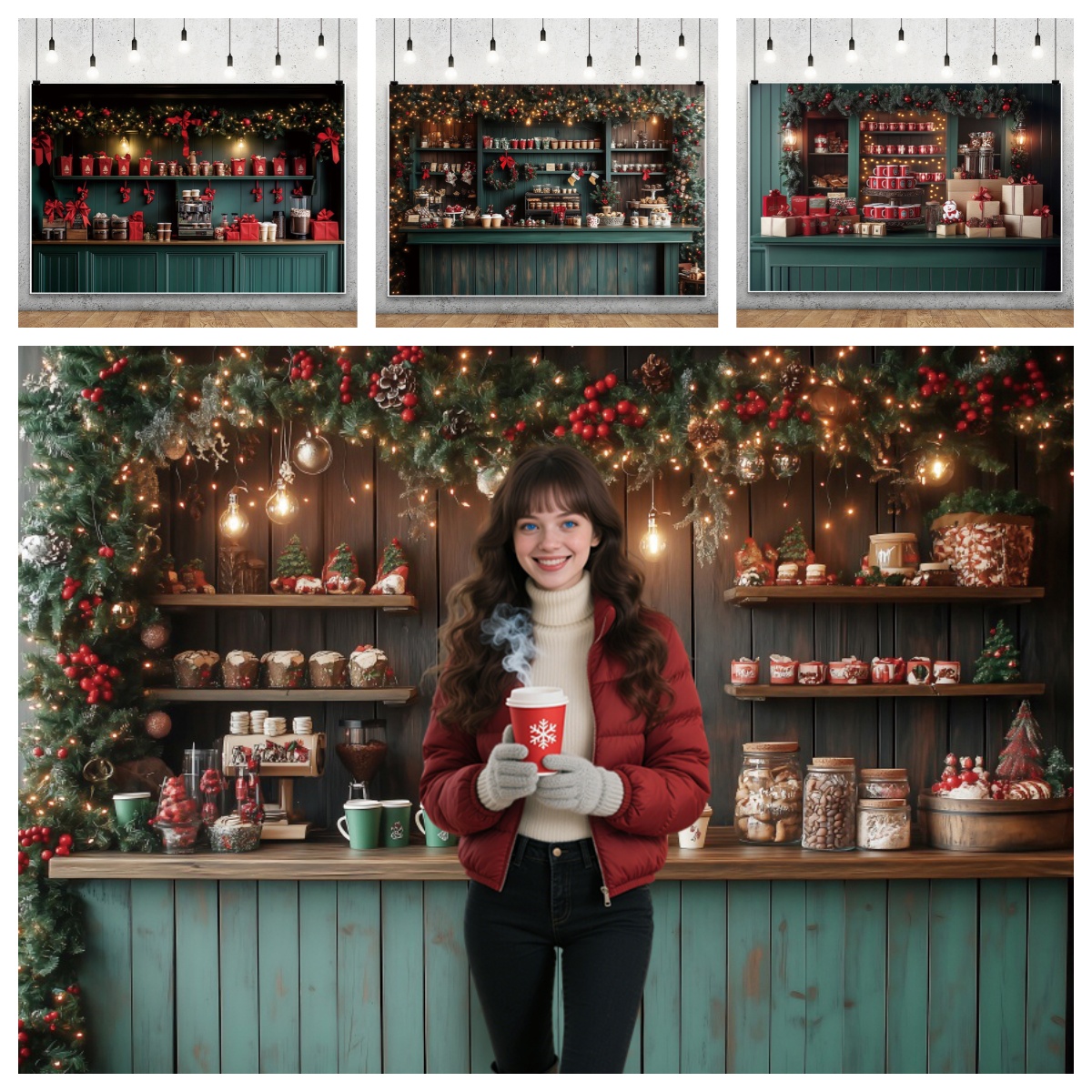 Christmas Photography Backdrop - Dessert Table Backdrop avis et prix