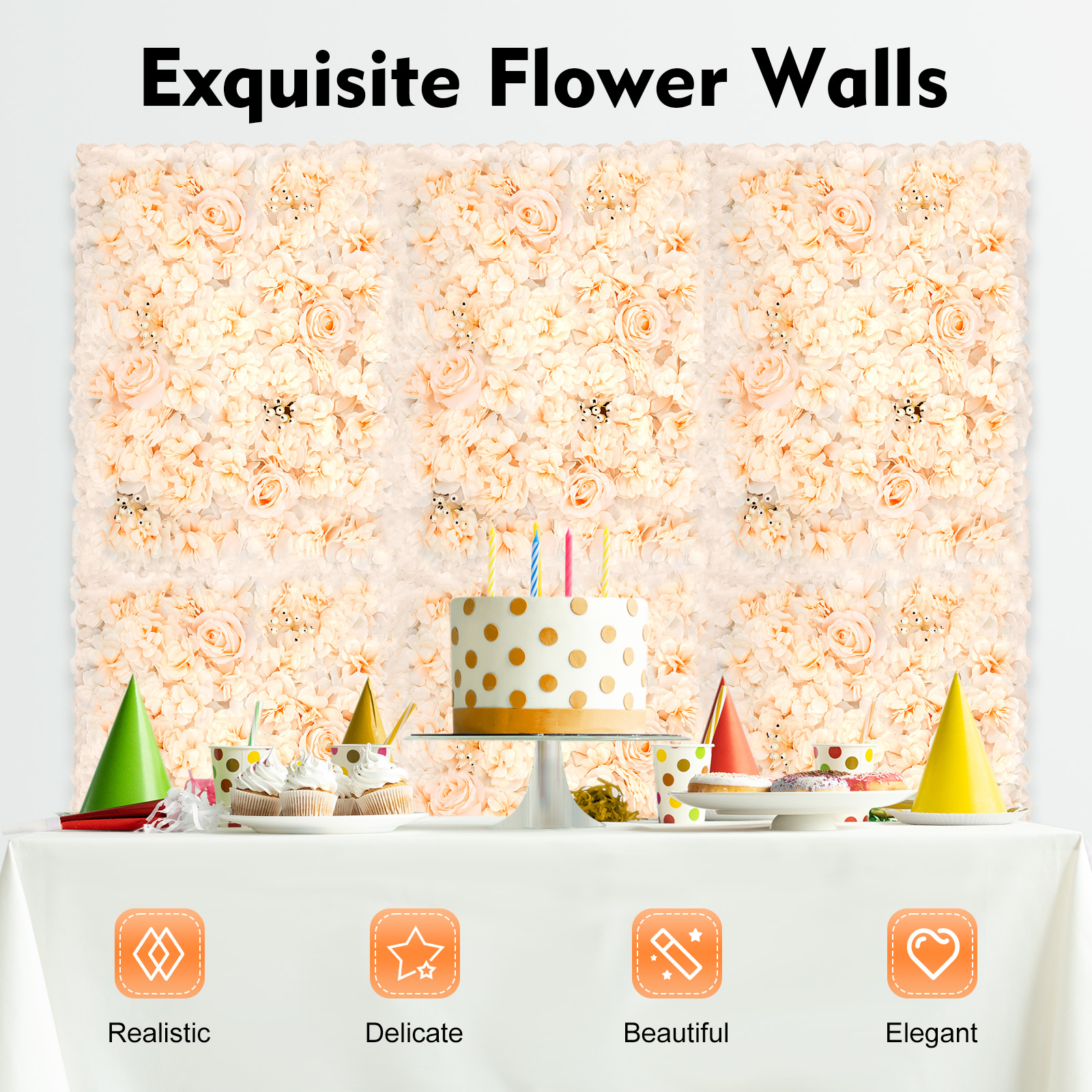 Event Background Decorative Pa - Flower Wall Panel avis et prix