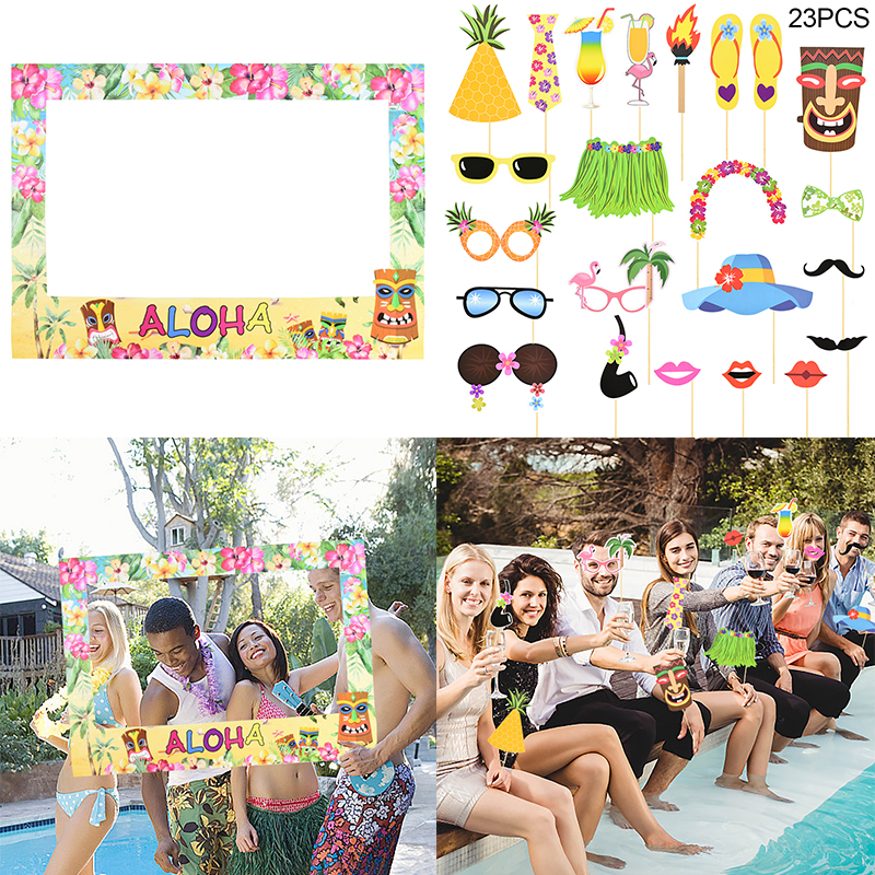 Hawaiian Party Aloha Photo Boo - Photo Booth Frame avis et prix