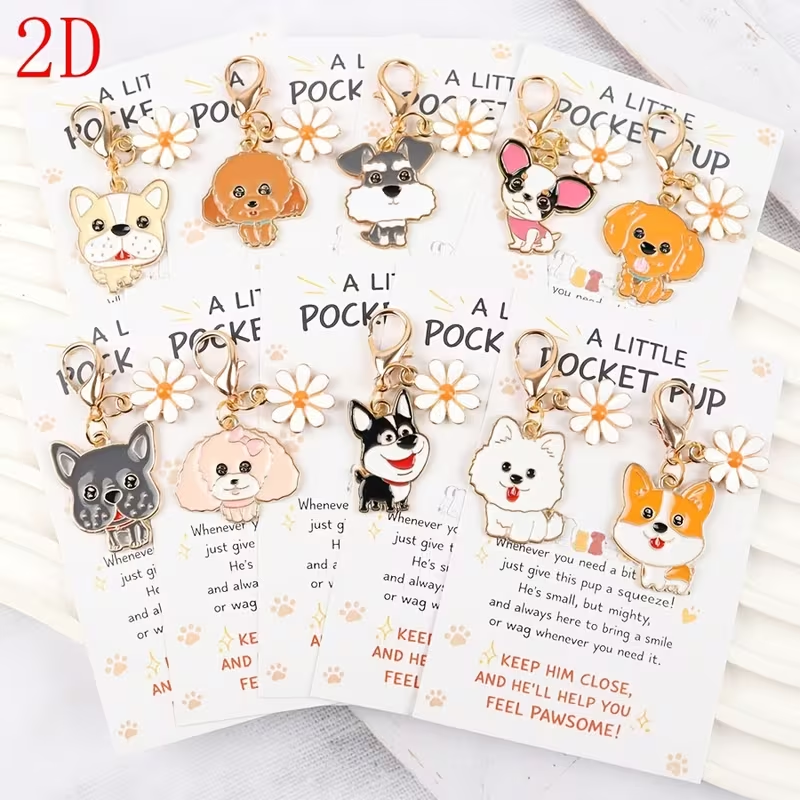 10 Cute Cartoon Puppy Keychain - Event Party avis et prix