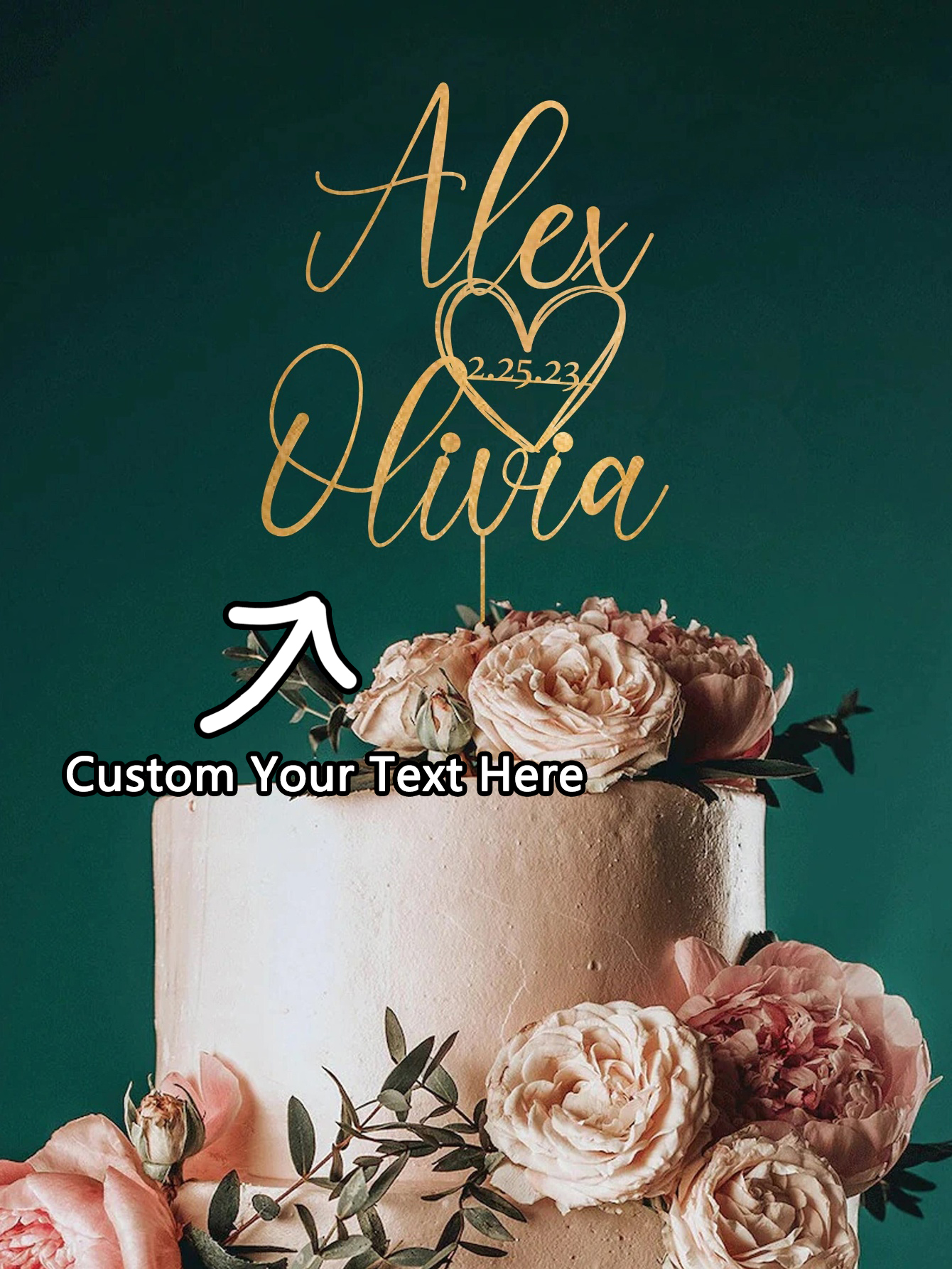 Custom Cake Topper - 1PC Perso - Event Suppliers avis et prix