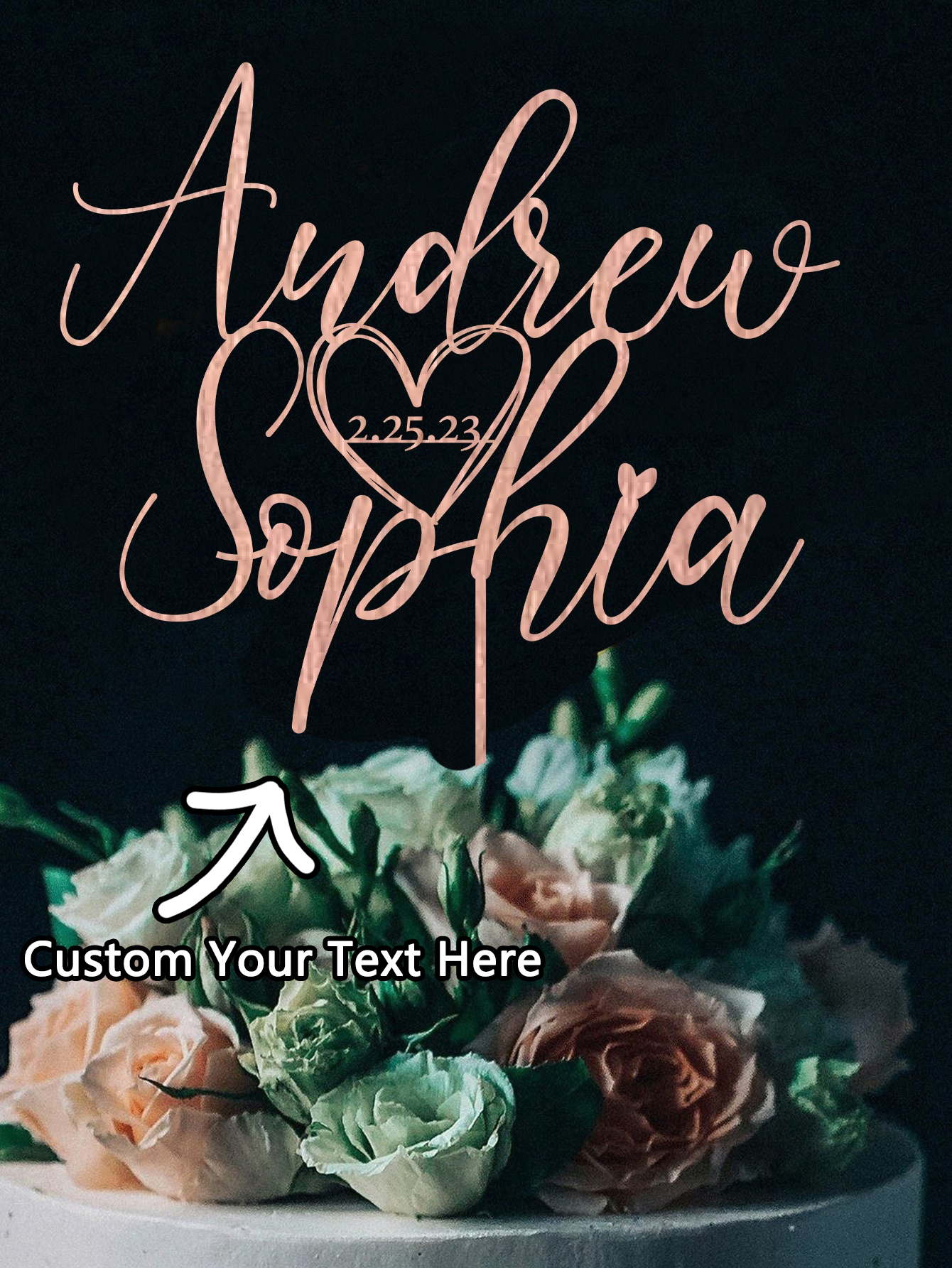 Custom Cake Topper - 1PC Perso - Event Suppliers avis et prix