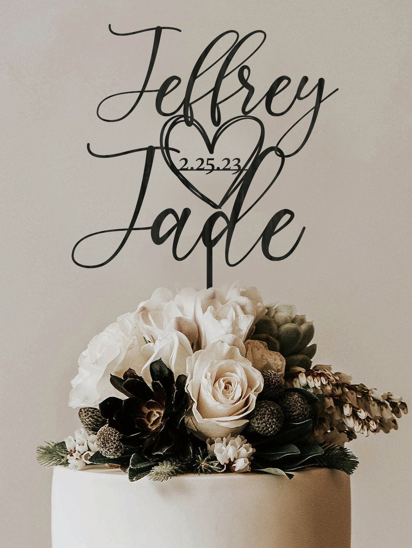 Custom Cake Topper - 1PC Perso - Event Suppliers avis et prix