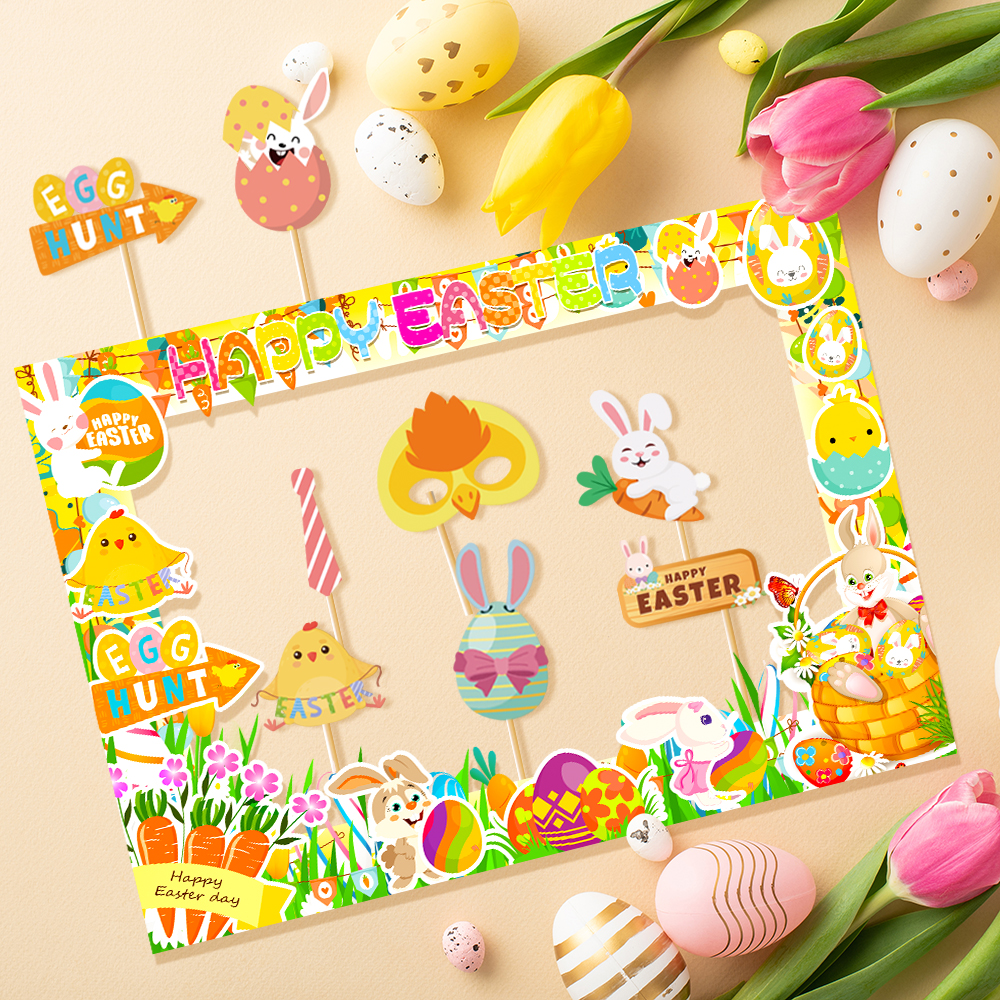 1set Easter Paper Photo Booth  - Photo Booth Frame avis et prix