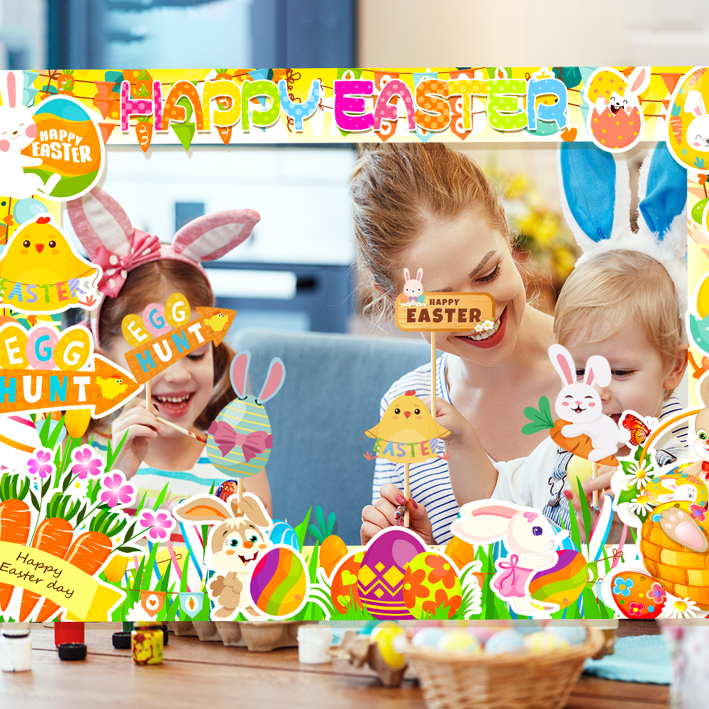 1set Easter Paper Photo Booth  - Photo Booth Frame avis et prix