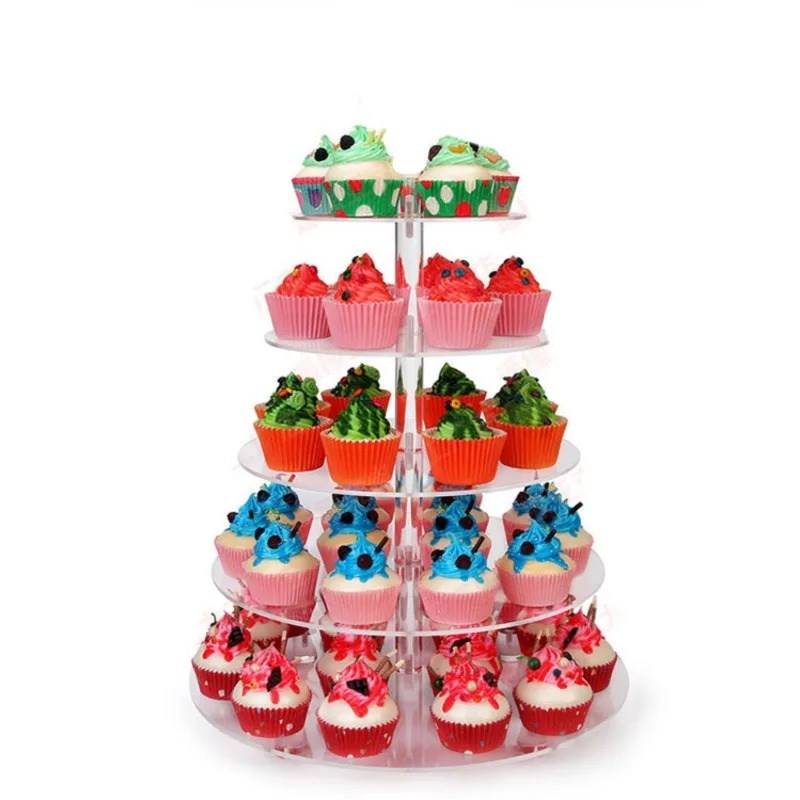 Clear Acrylic 3-5 Tier Cupcake - Cupcake Stand Tier avis et prix