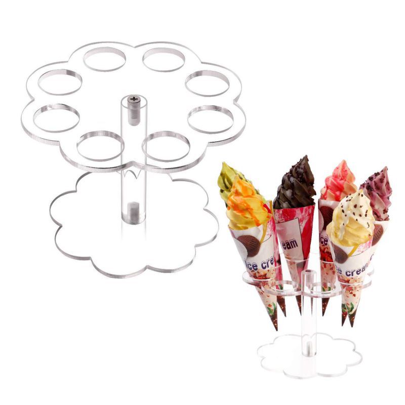 Ice Cream Cone Holder Acrylic  - Cotton Candy Cone avis et prix