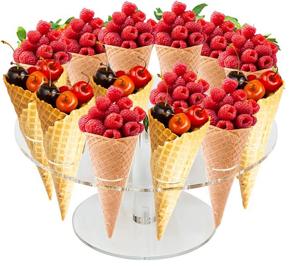 Ice Cream Cone Holder Acrylic  - Cotton Candy Cone avis et prix