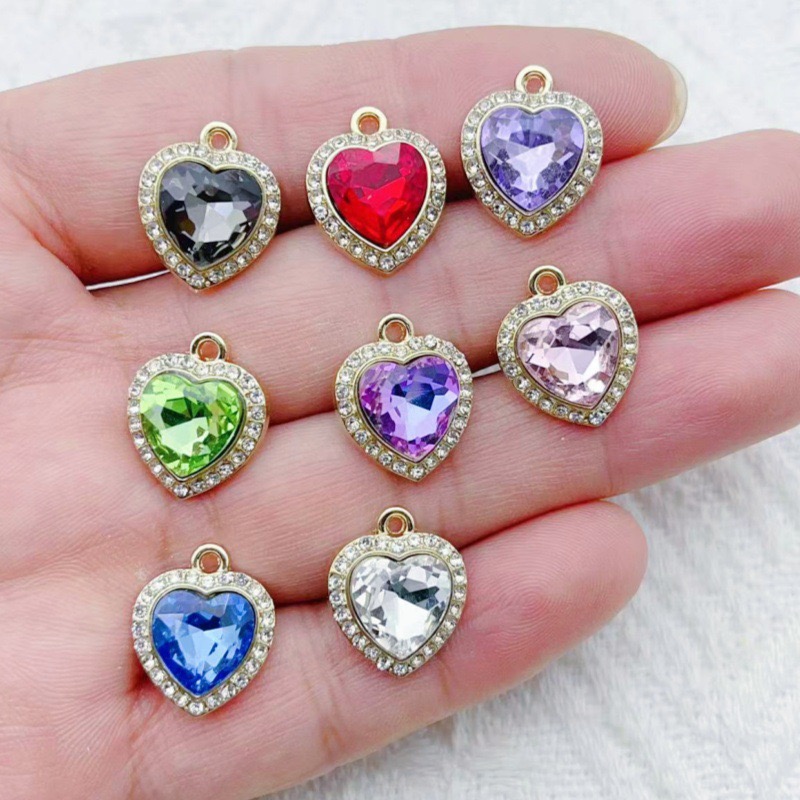 10pcs heart-shaped inlaid colo - Event Party avis et prix