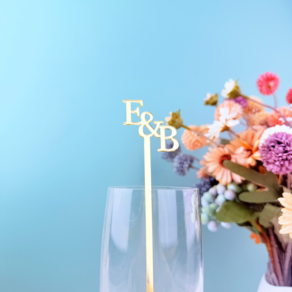 20pcs/50pcs Custom Initial Nam - Centerpiece Stick avis et prix
