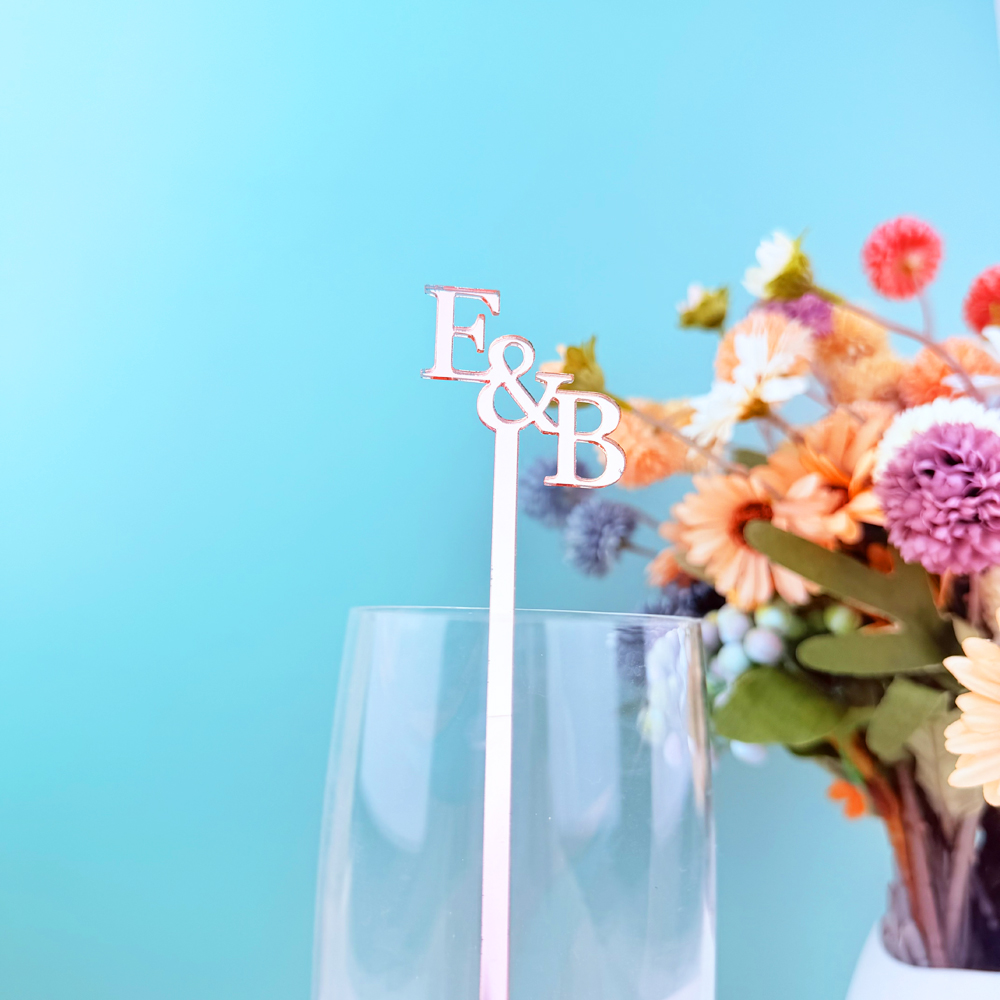 20pcs/50pcs Custom Initial Nam - Centerpiece Stick avis et prix