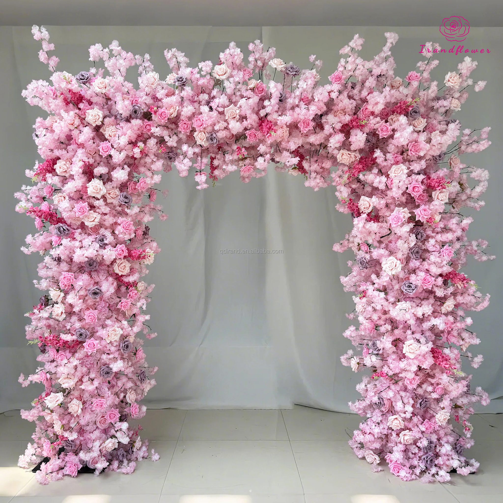 Pink Artificial Flower Arch Fl - Event & Party Supply Photos avis et prix