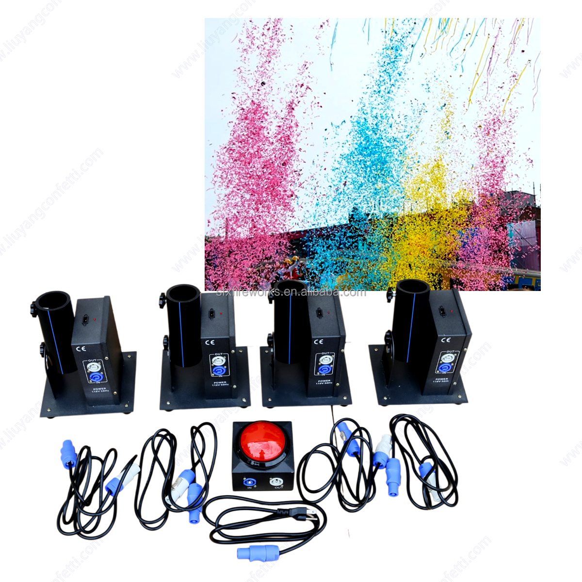 Electric Confetti Launcher Rem - Confetti Cannon Tube avis et prix