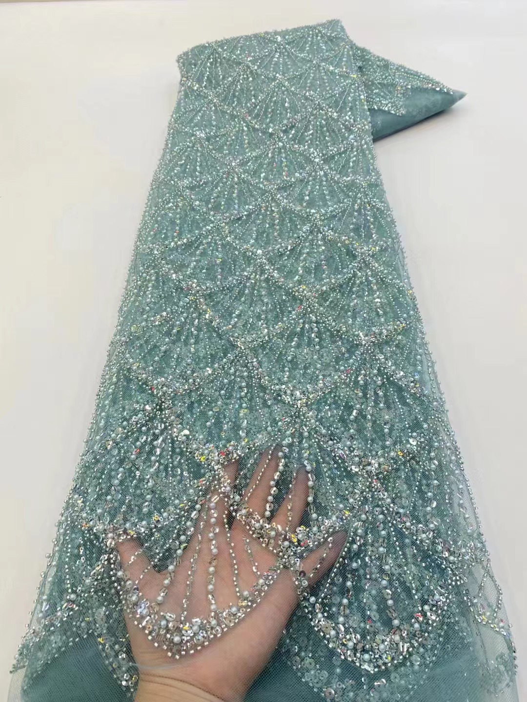 African Tulle Lace Fabric 2026 - Glitter Tablecloth avis et prix