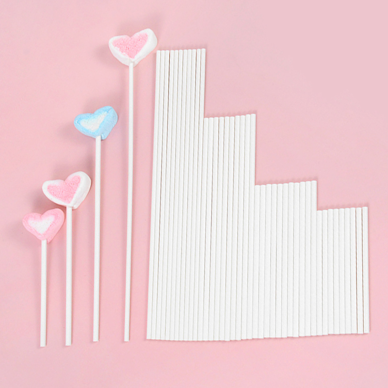 100pcs Solid Core White Paper  - Cotton Candy Cone avis et prix