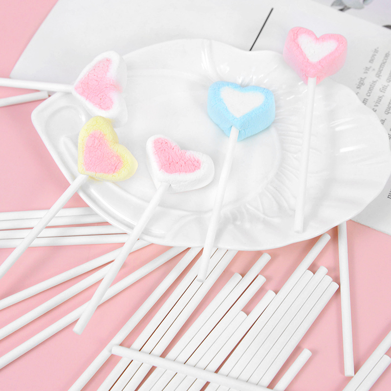 100pcs Solid Core White Paper  - Cotton Candy Cone avis et prix