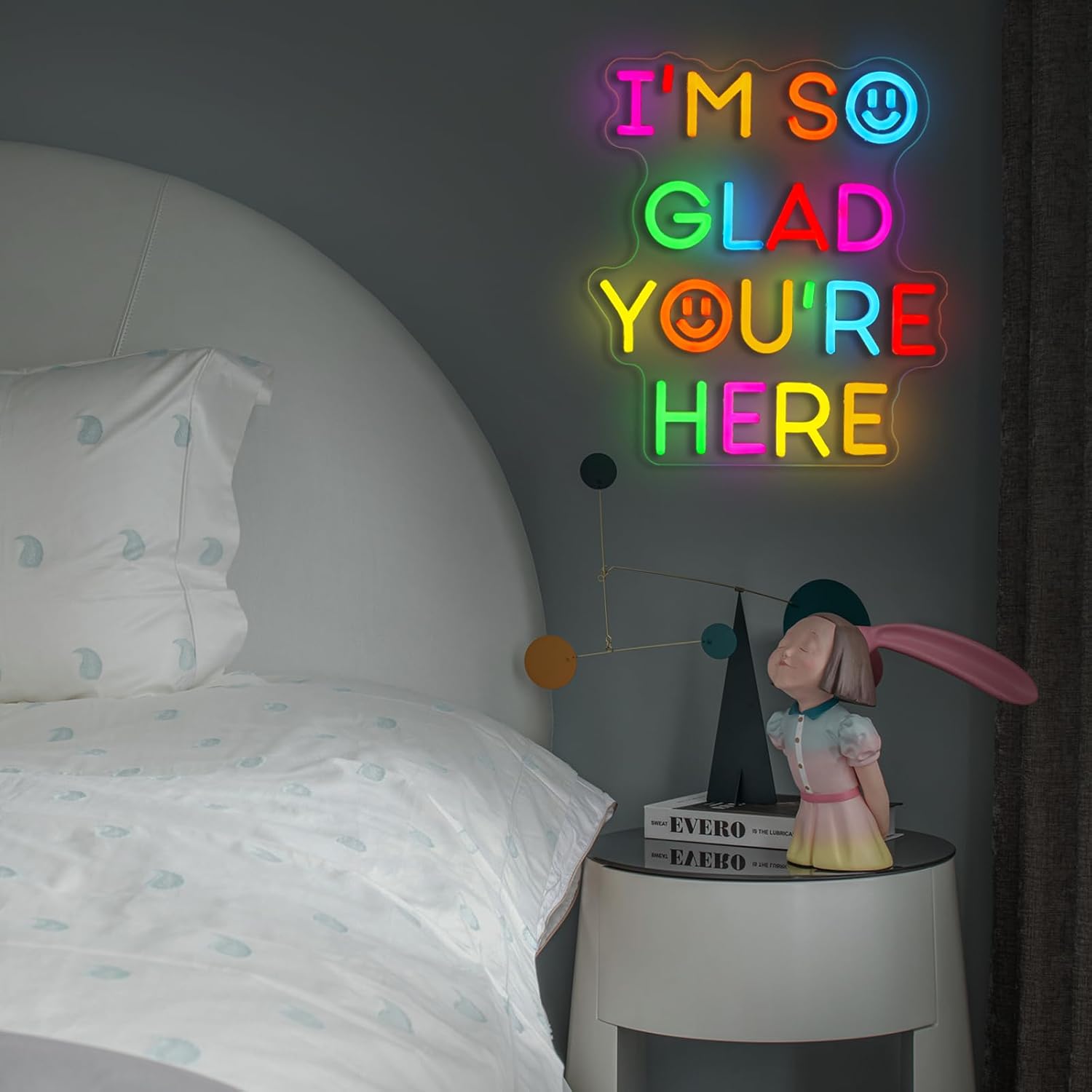  I'm So Glad You‘re Here Neon - Neon Sign Party avis et prix