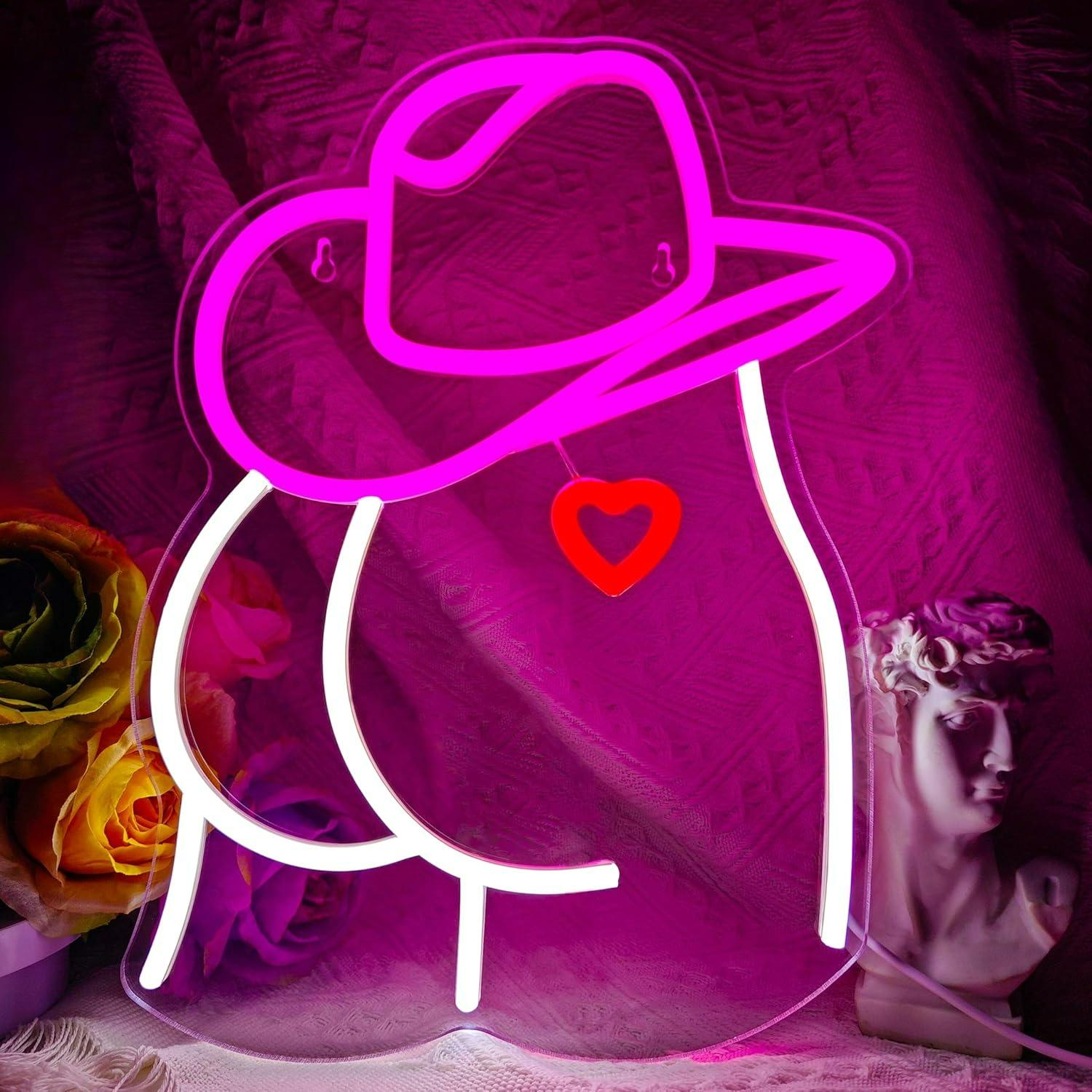 Cowgirl Neon Sign Dimmable LED - Neon Sign Party avis et prix