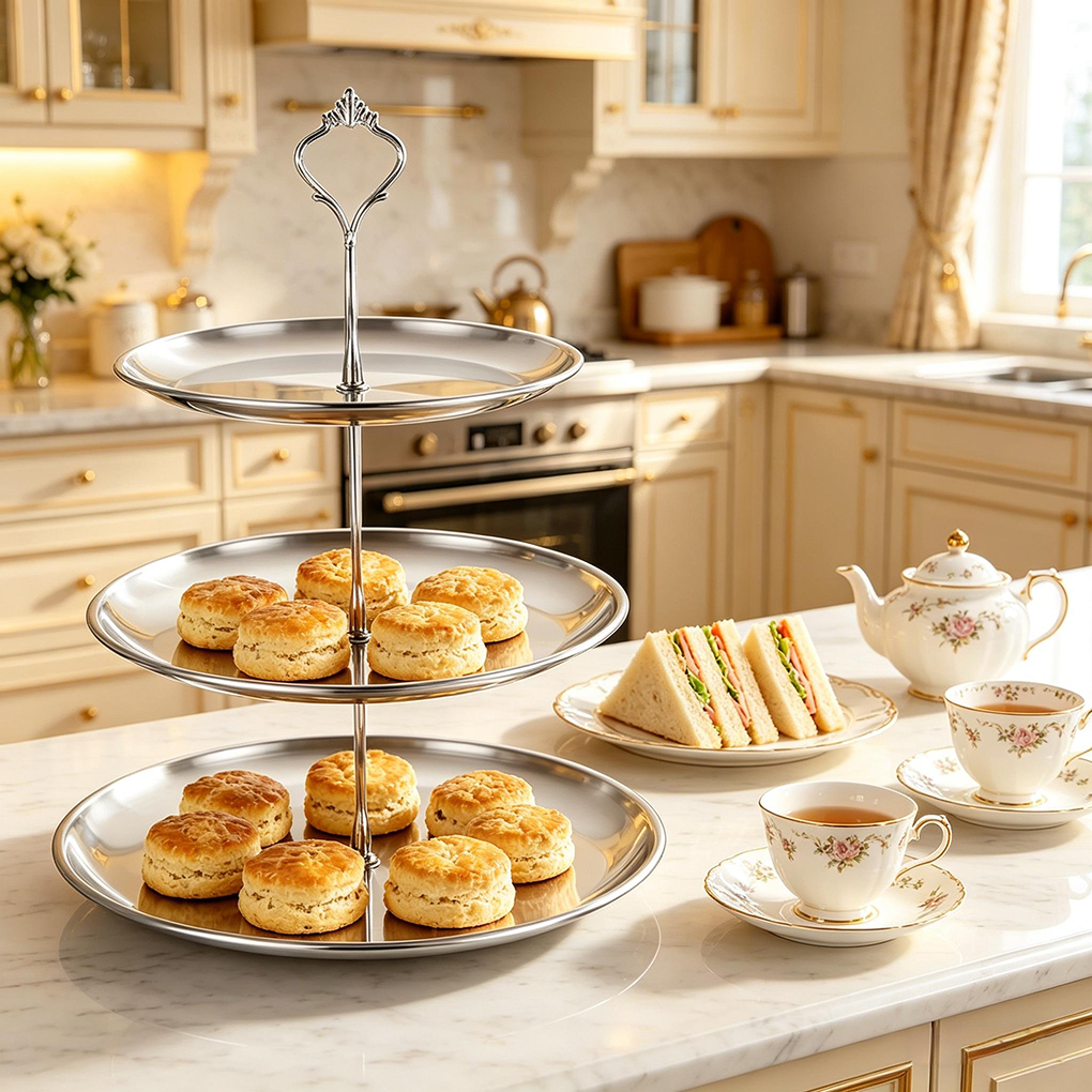 Luxury 3-Tier Gold Cake Stand  - Cupcake Stand Tier avis et prix