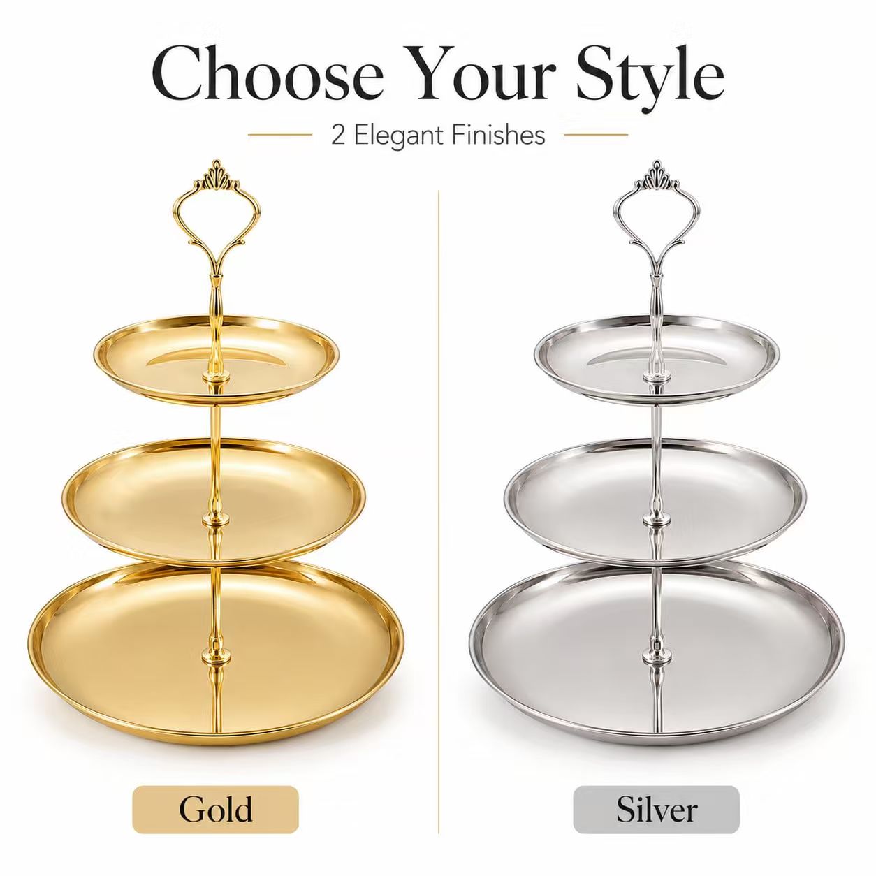 Luxury 3-Tier Gold Cake Stand  - Cupcake Stand Tier avis et prix