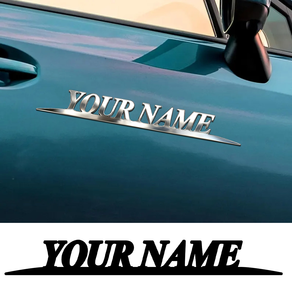 Metal Trendy YOUR NAME Sticker - Event Suppliers avis et prix
