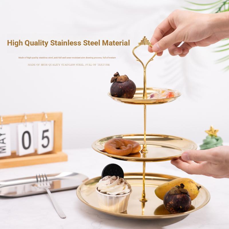 【CPI】Gold Silver 2/3-Tier Cake - Cupcake Stand Tier avis et prix