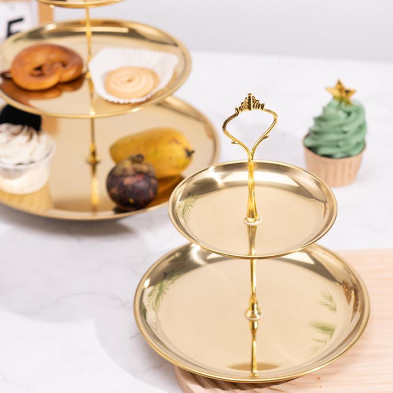 【CPI】Gold Silver 2/3-Tier Cake - Cupcake Stand Tier avis et prix