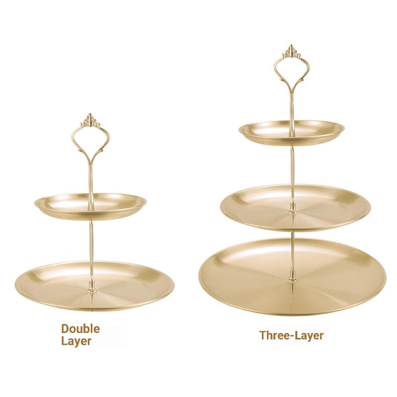 【CPI】Gold Silver 2/3-Tier Cake - Cupcake Stand Tier avis et prix