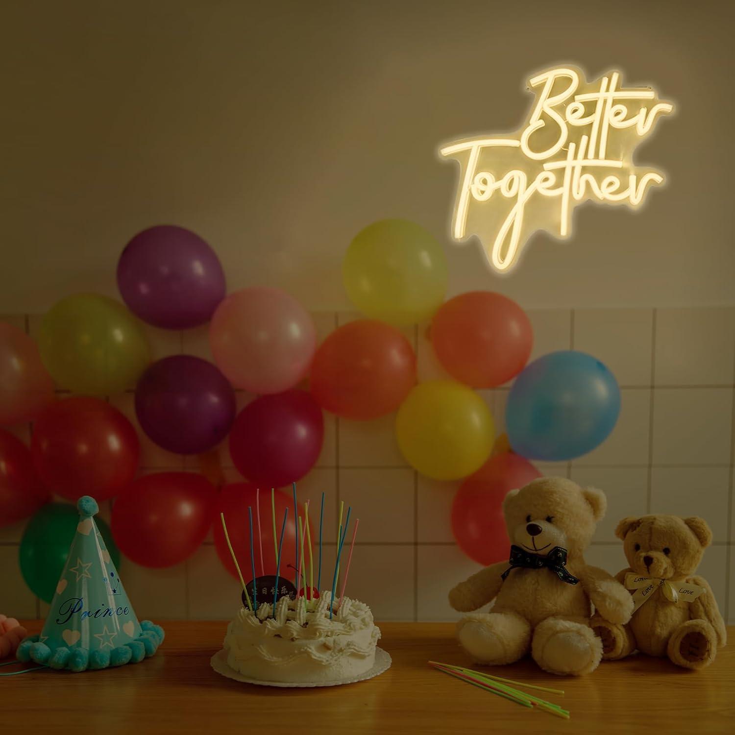 Better Together Neon Sign USB  - Neon Sign Party avis et prix