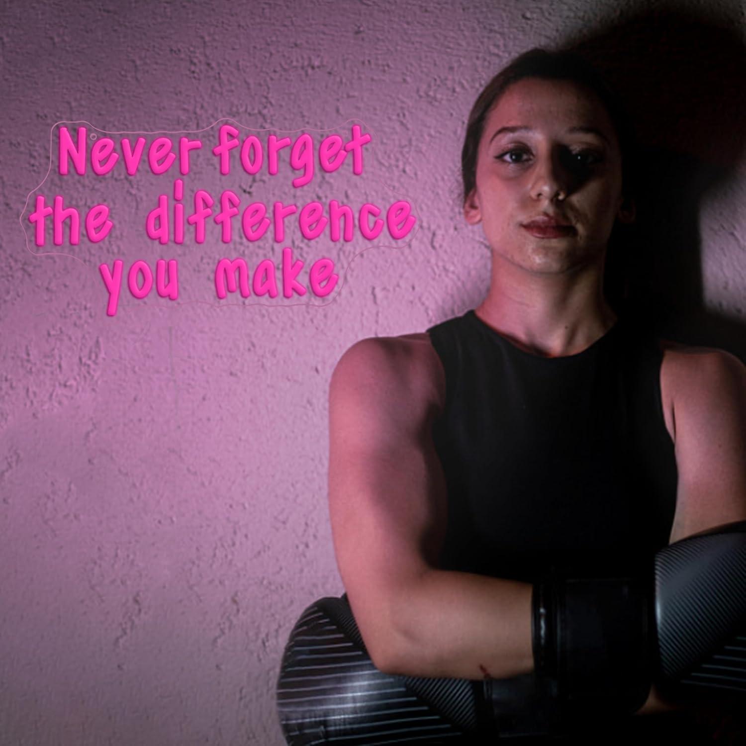 Never Forget The Difference Yo - Neon Sign Party avis et prix