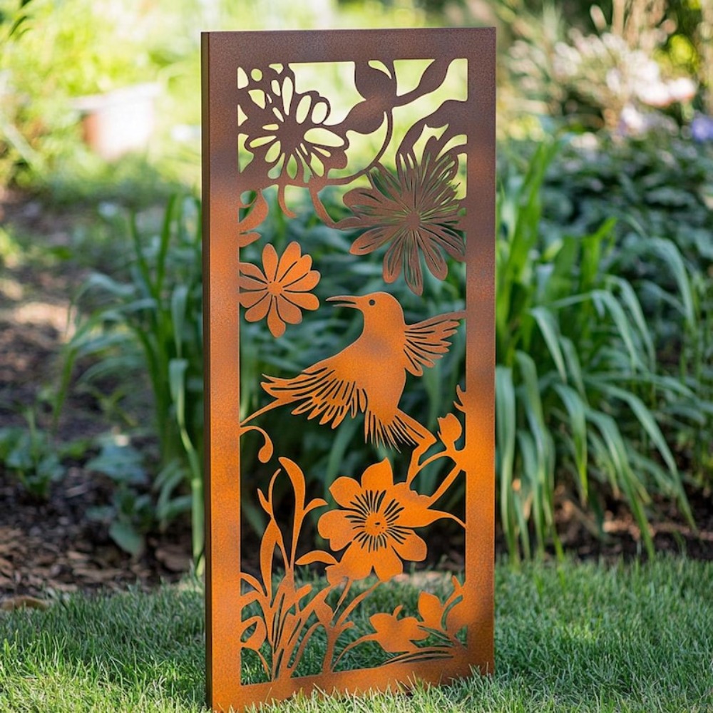 Outdoor 2D Metal Garden Wall P - Flower Wall Panel avis et prix