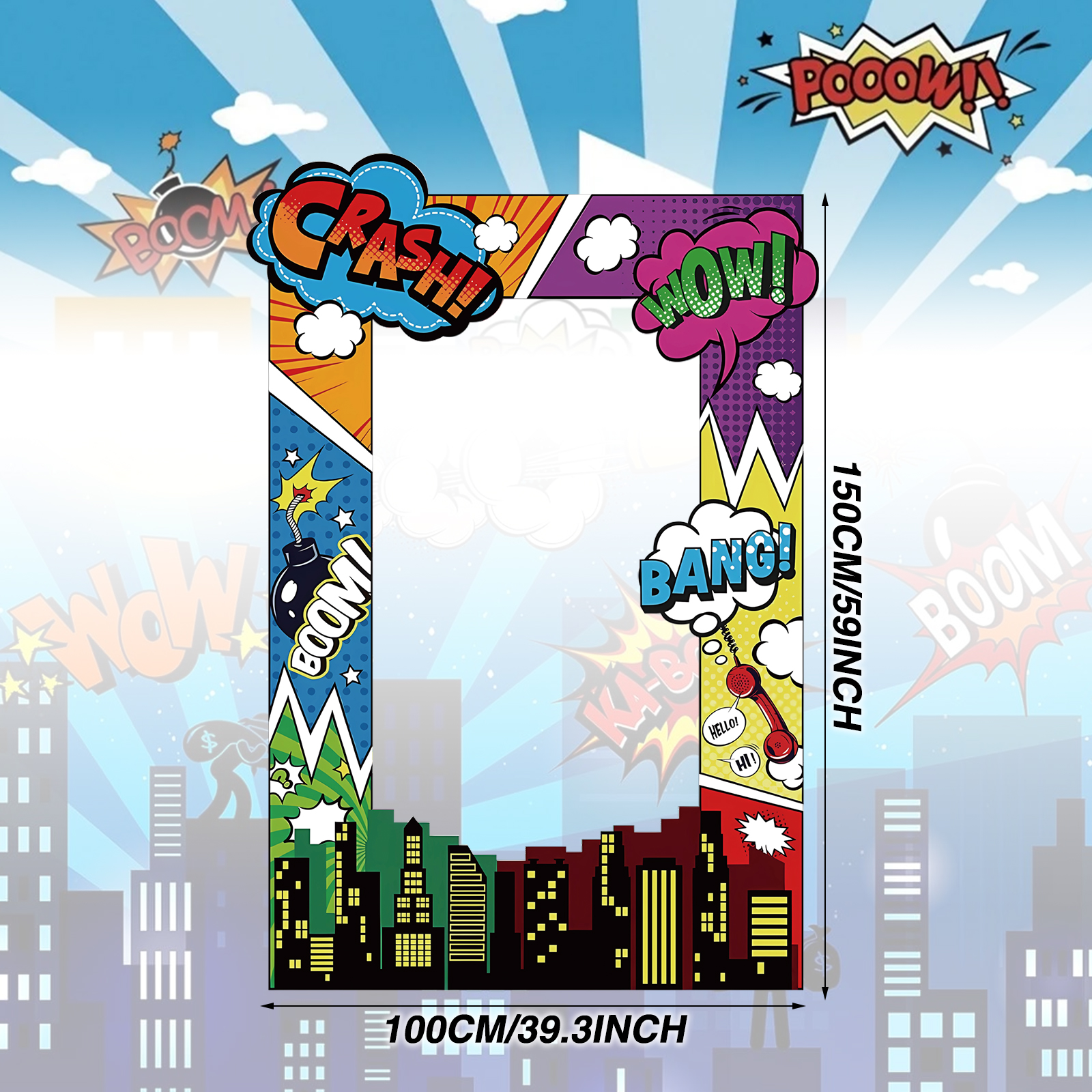 Super Hero Photo Prop Hero Bir - Photo Booth Frame avis et prix