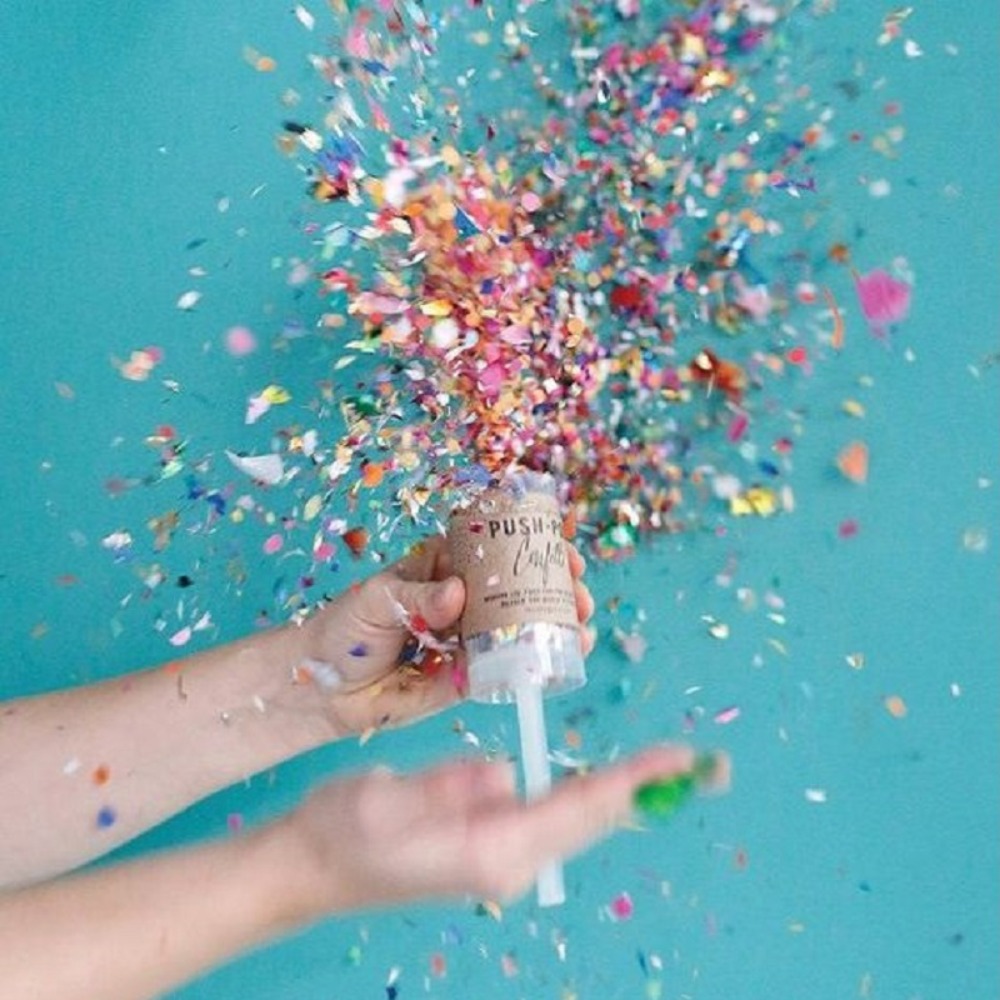 1Pcs Round Push Up Confetti Po - Confetti Cannon Tube avis et prix
