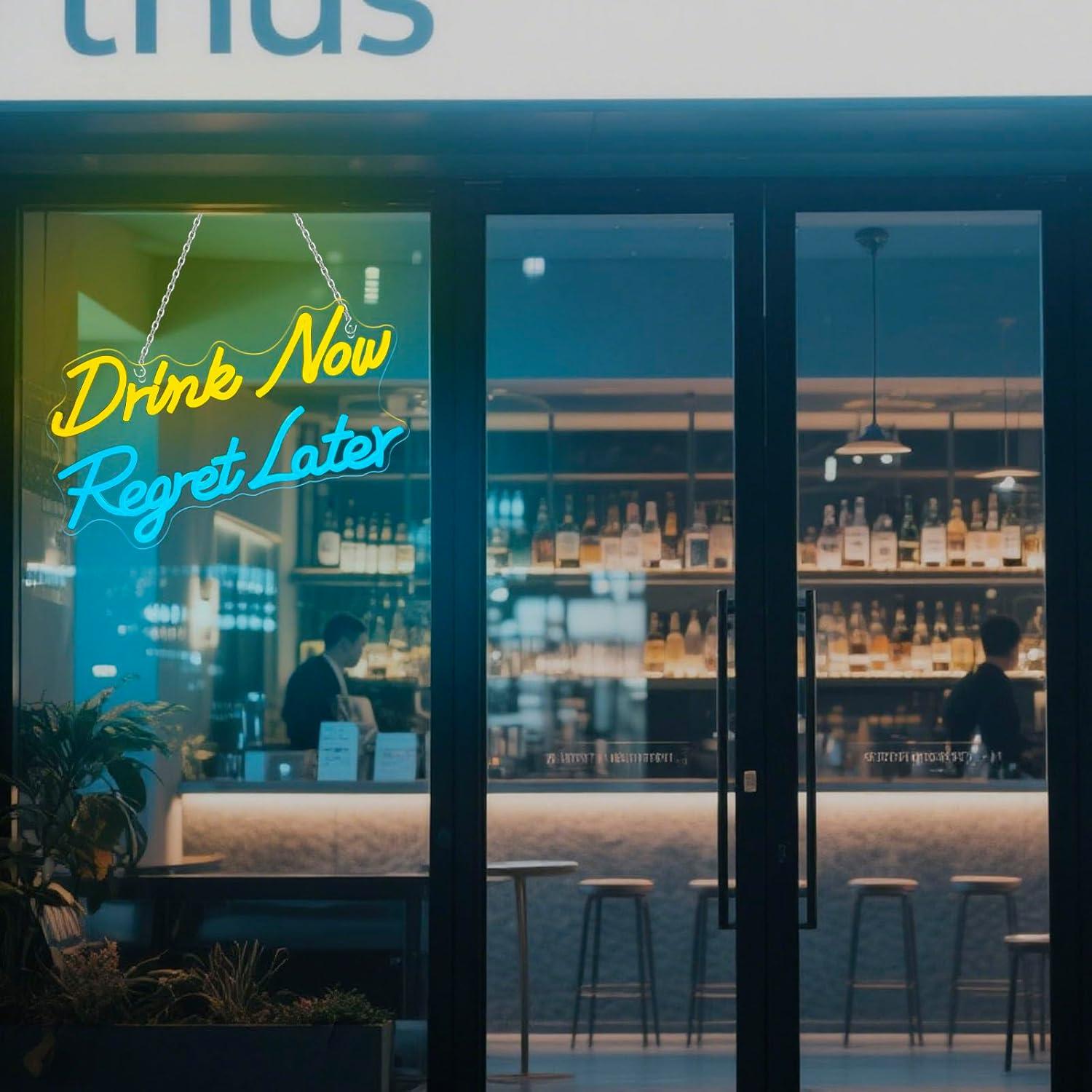 Beer Neon Sign Drink Now Regre - Neon Sign Party avis et prix