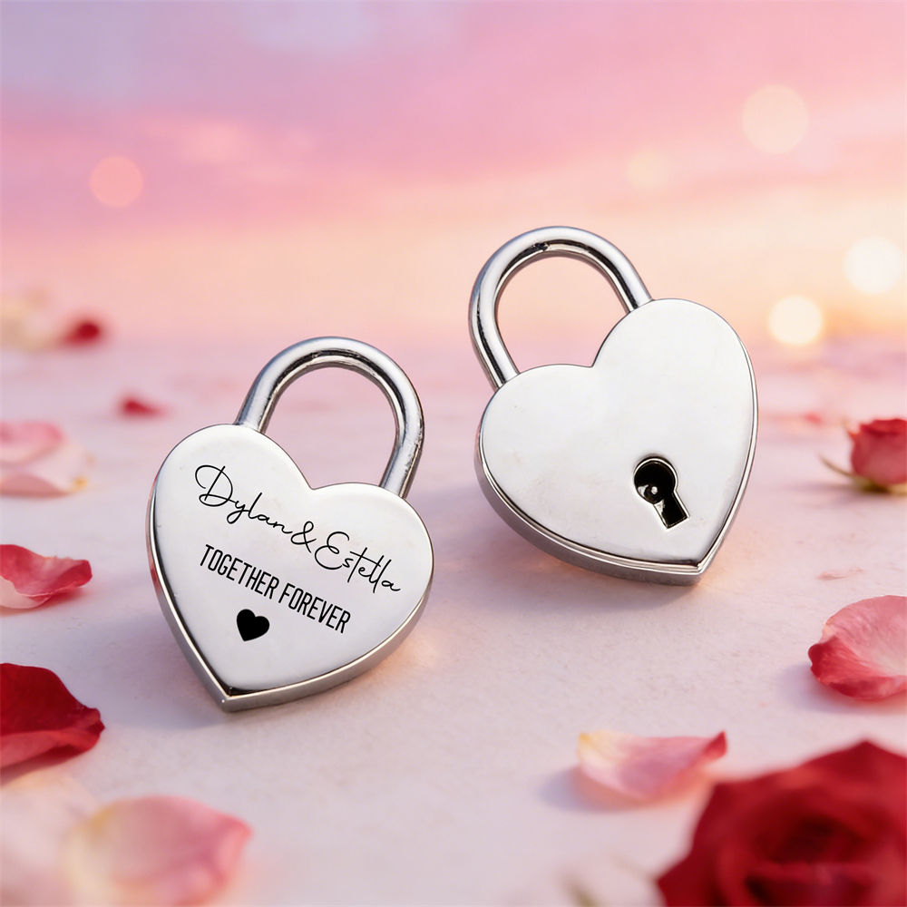 Custom Name Heart-Shaped Padlo - Eve Party avis et prix