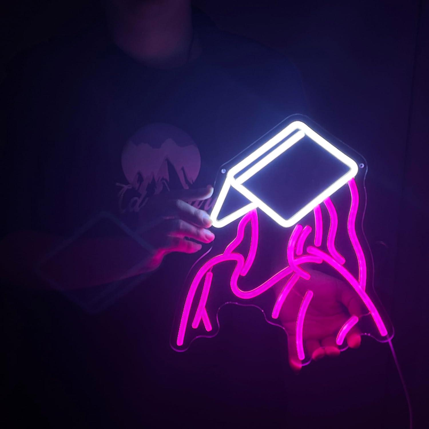Reading Girl Neon Sign USB Dim - Neon Sign Party avis et prix