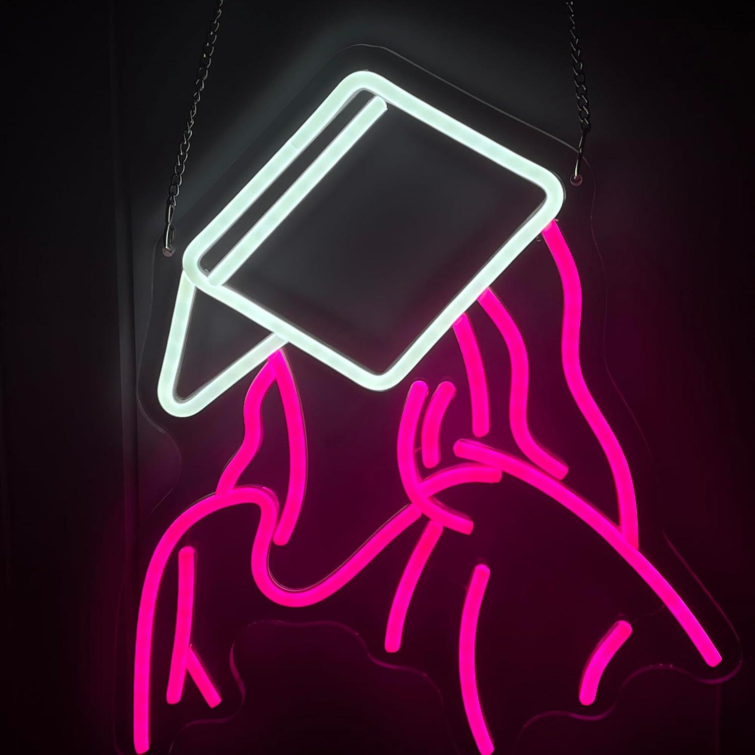 Reading Girl Neon Sign USB Dim - Neon Sign Party avis et prix