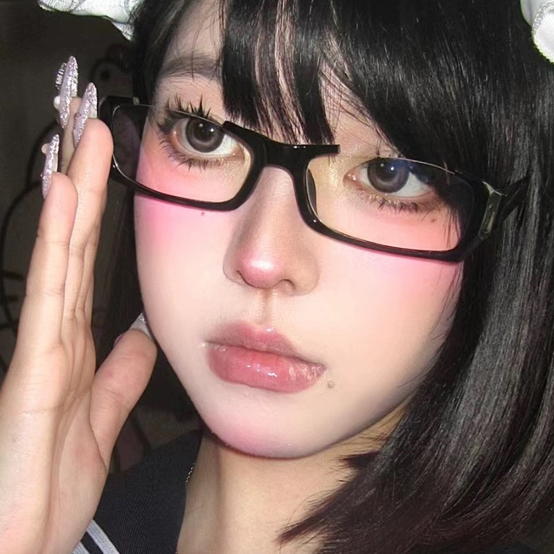 Y2K Black Half Frame Glasses W - Photo Booth Frame avis et prix