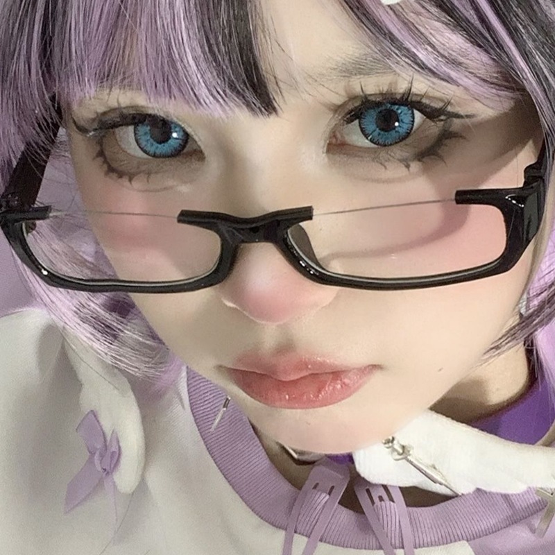 Y2K Black Half Frame Glasses W - Photo Booth Frame avis et prix