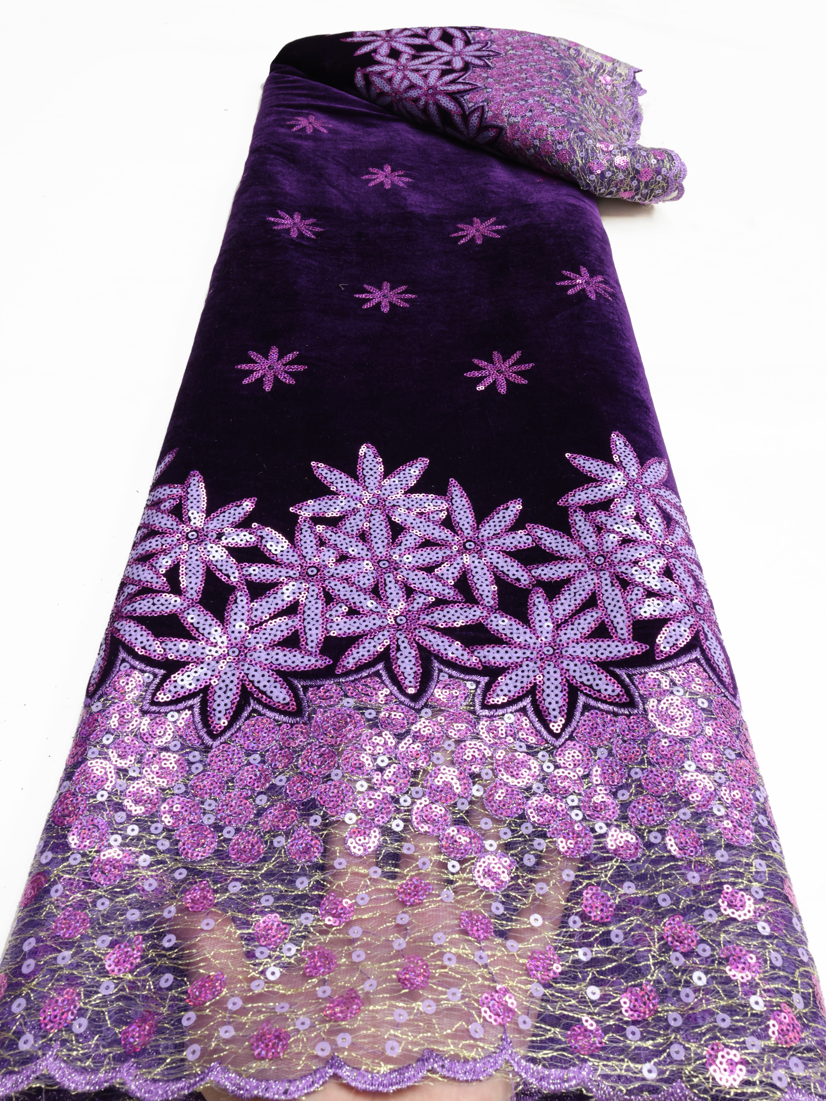 African velvet Lace Fabric Lat - Glitter Tablecloth avis et prix