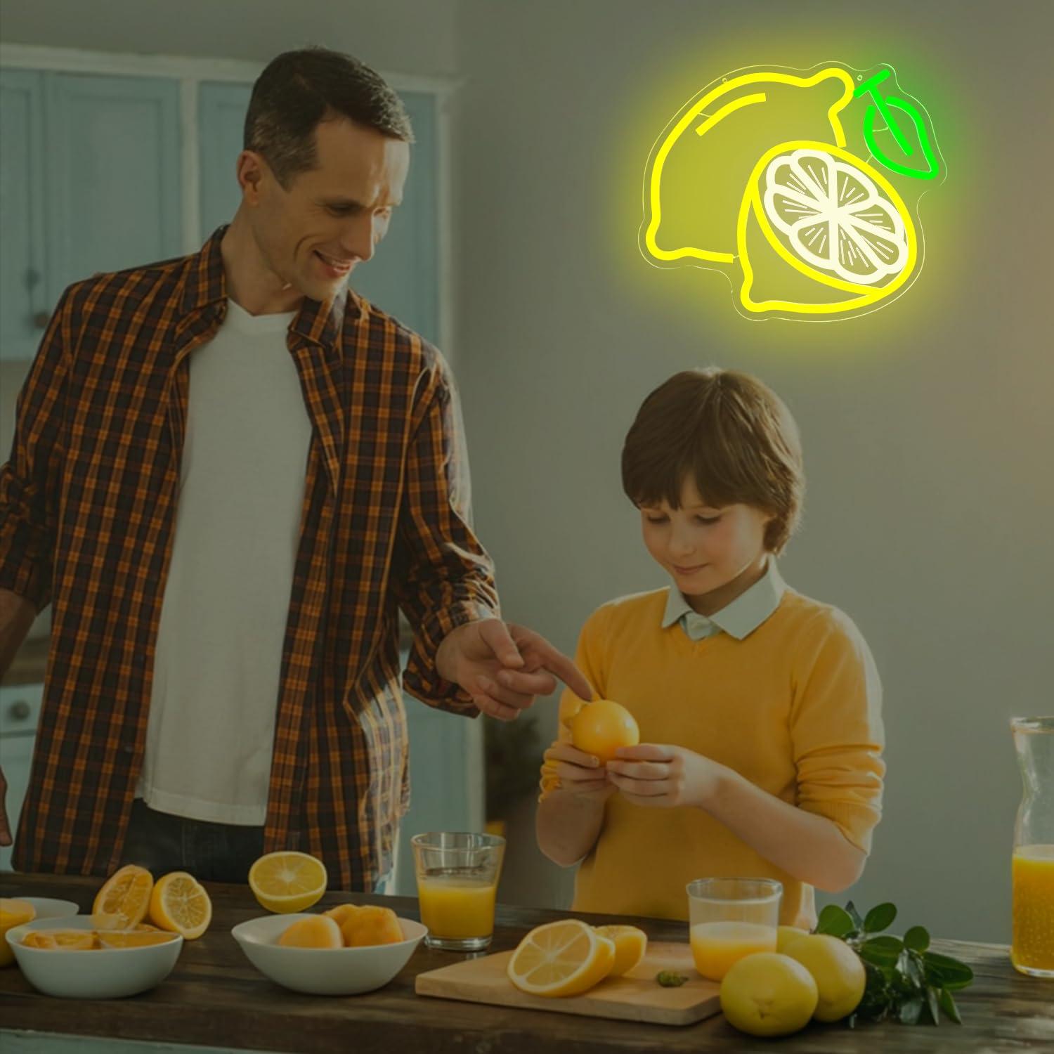 Lemon Neon Sign Dimmable LED L - Neon Sign Party avis et prix