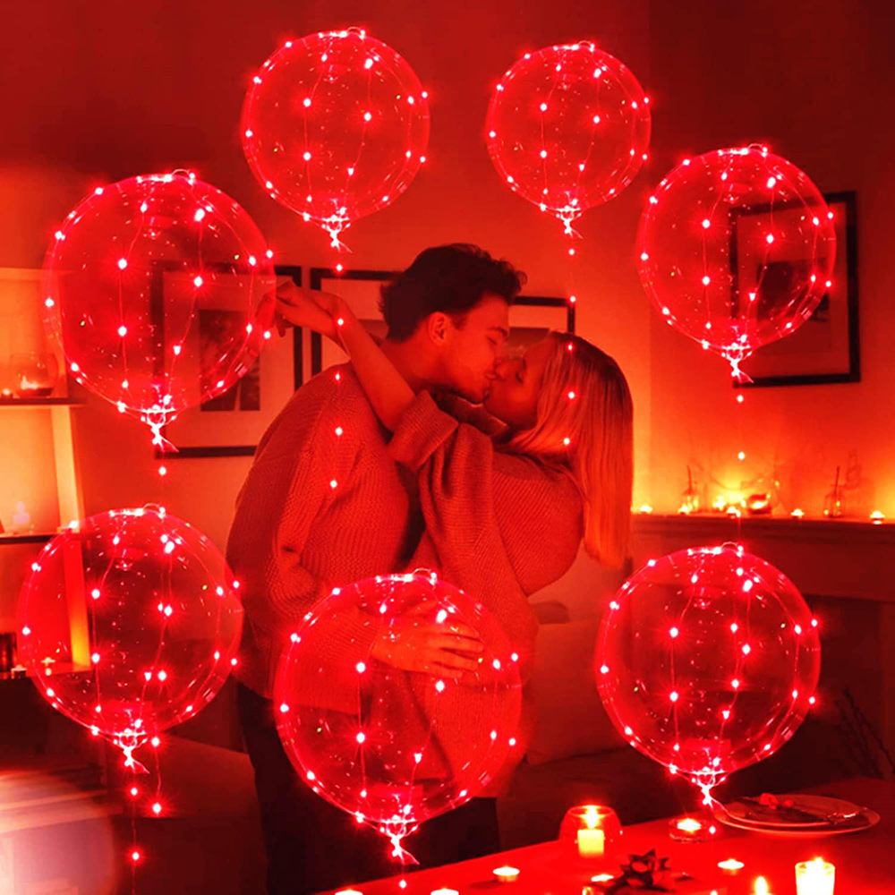 3 set Red Light Up Led Clear B - Led Balloon Light avis et prix