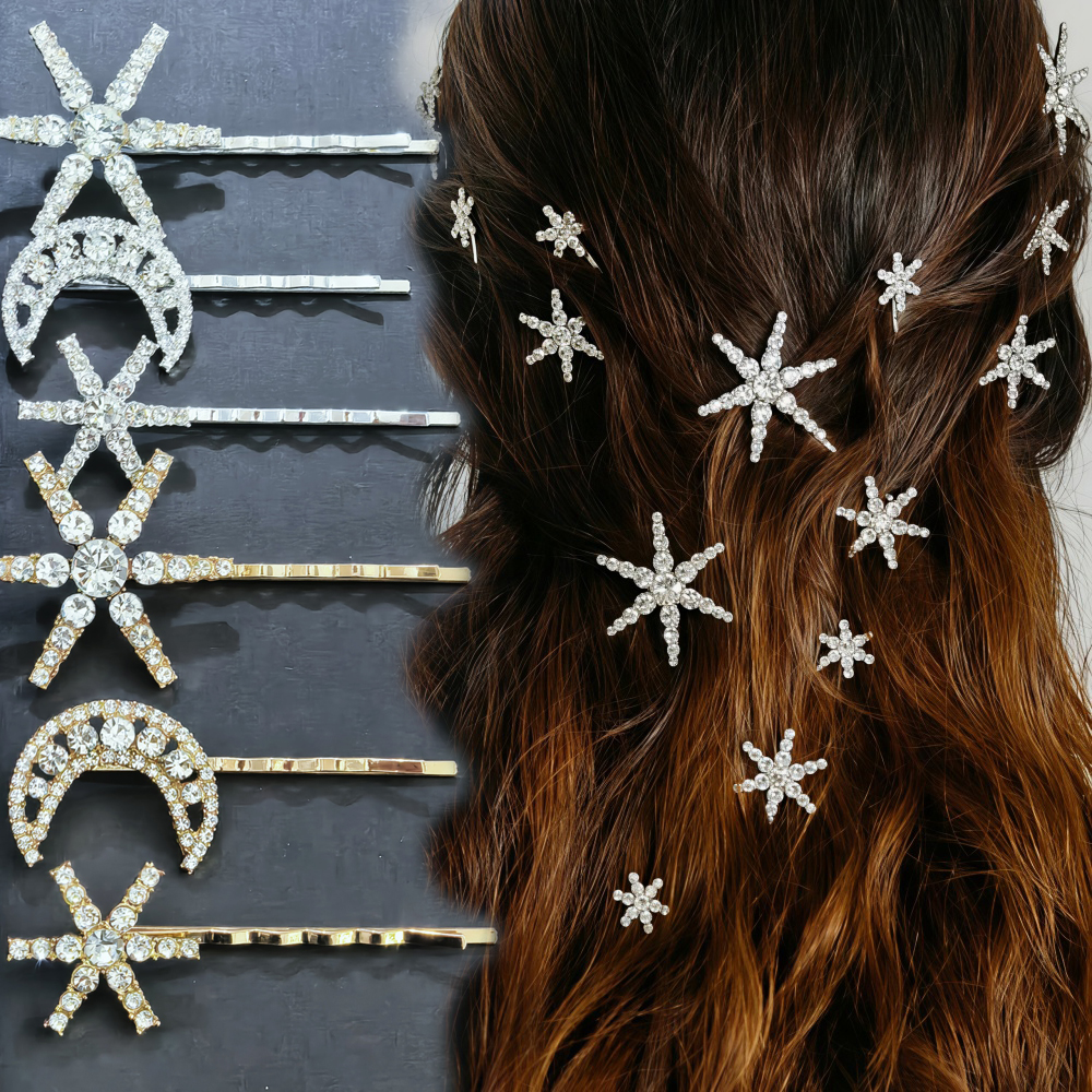 3/4 pcs set Crystal Star Hairp - Event Suppliers avis et prix