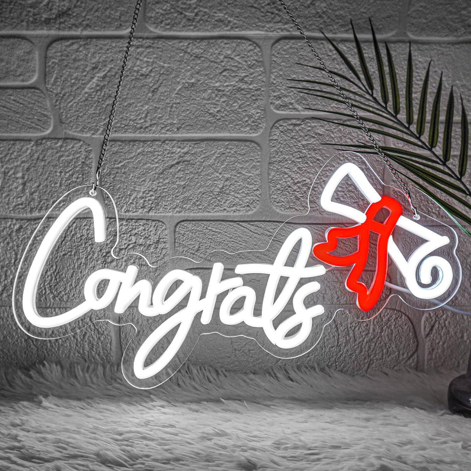 Congrats Graduation Neon Sign  - Neon Sign Party avis et prix