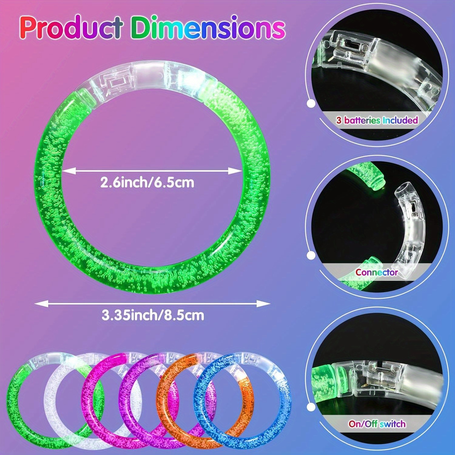 Glow-Up Party Bracelets Pack – - Event & Party Supply Photos avis et prix
