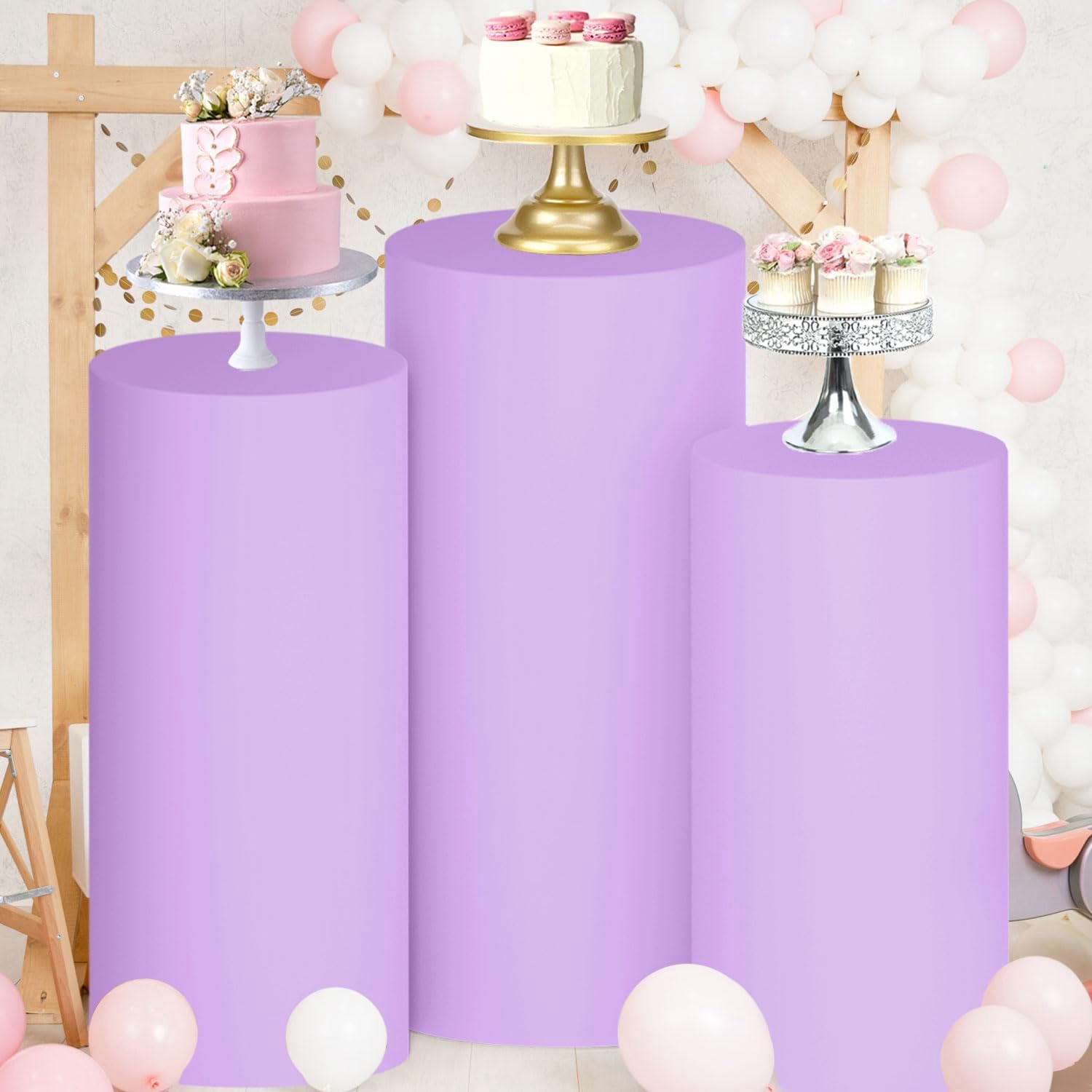 Yeele Purple Cylinder Stand Co - Dessert Table Backdrop avis et prix